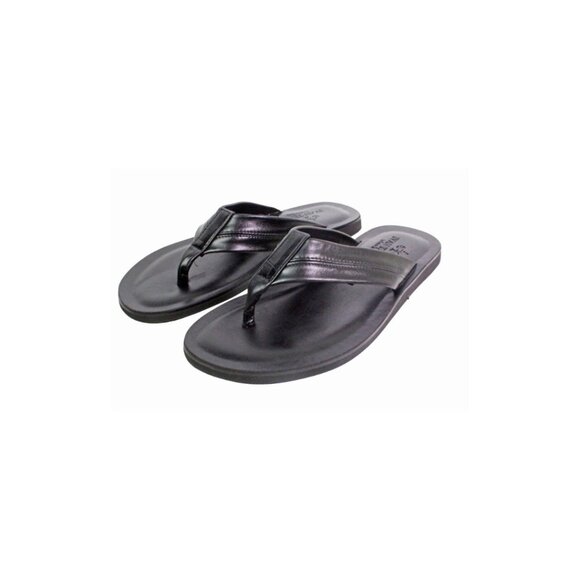 Tahiti Black Men’s Italian Leather Sandals Shoes main image 5